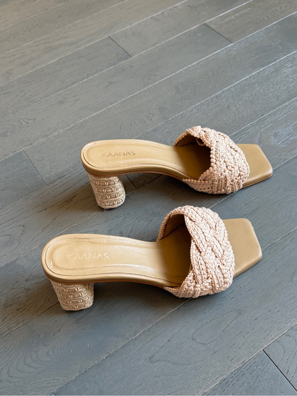 Kaanas Heeled Mule Beachy Sandal
